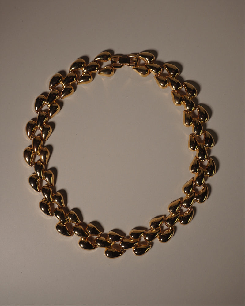 Vintage Teardrop Link Necklace