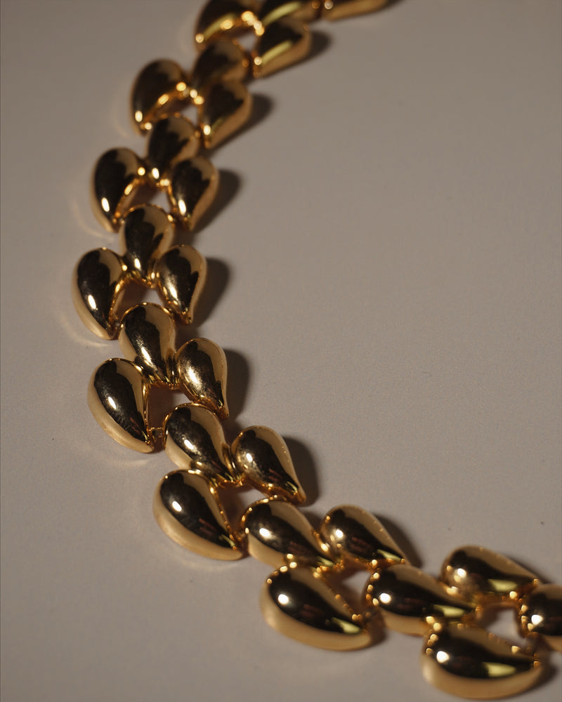 Vintage Teardrop Link Necklace
