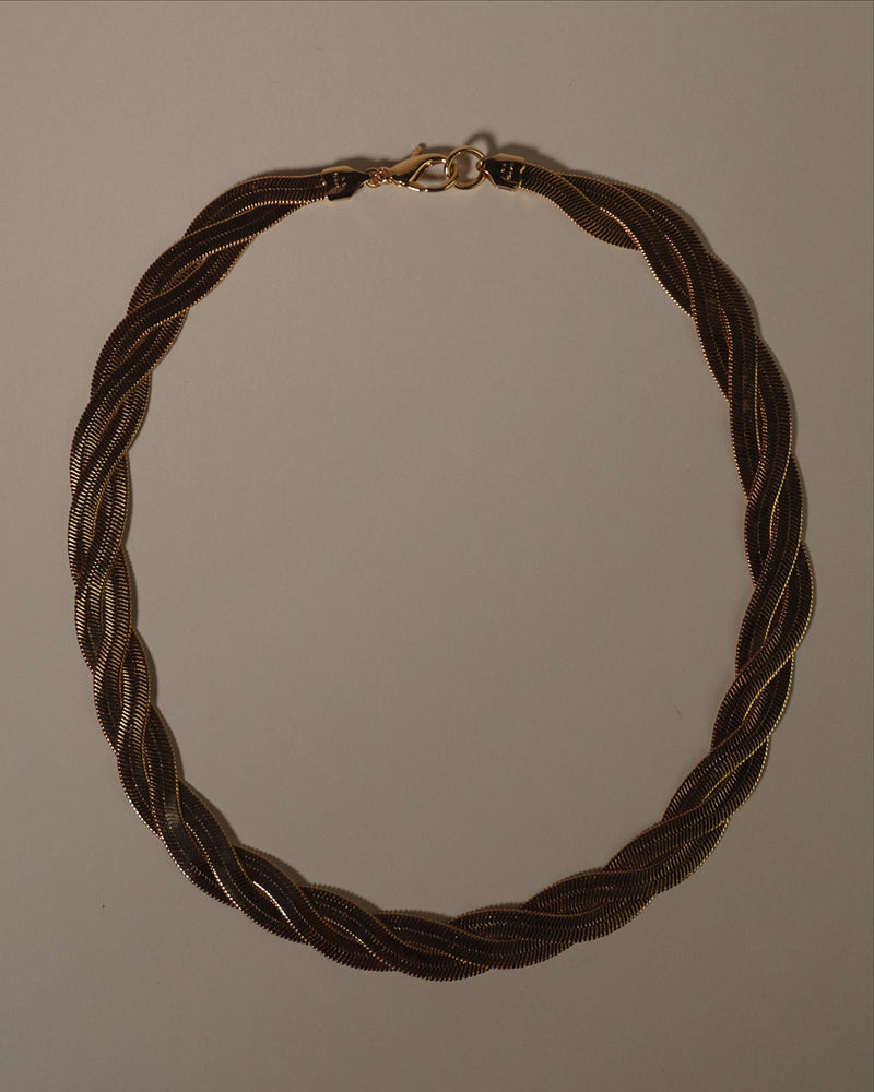 Vintage Twisted Herringbone Necklace