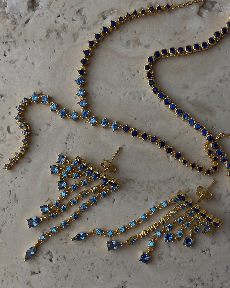 Tegan Necklace (Blue)