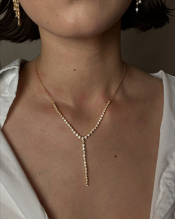 Tegan Necklace (Clear)