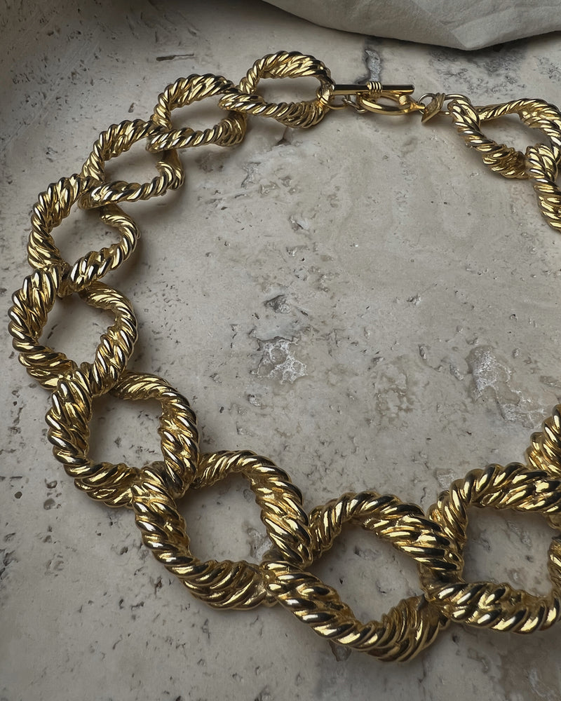 Vintage Twisted Link Necklace