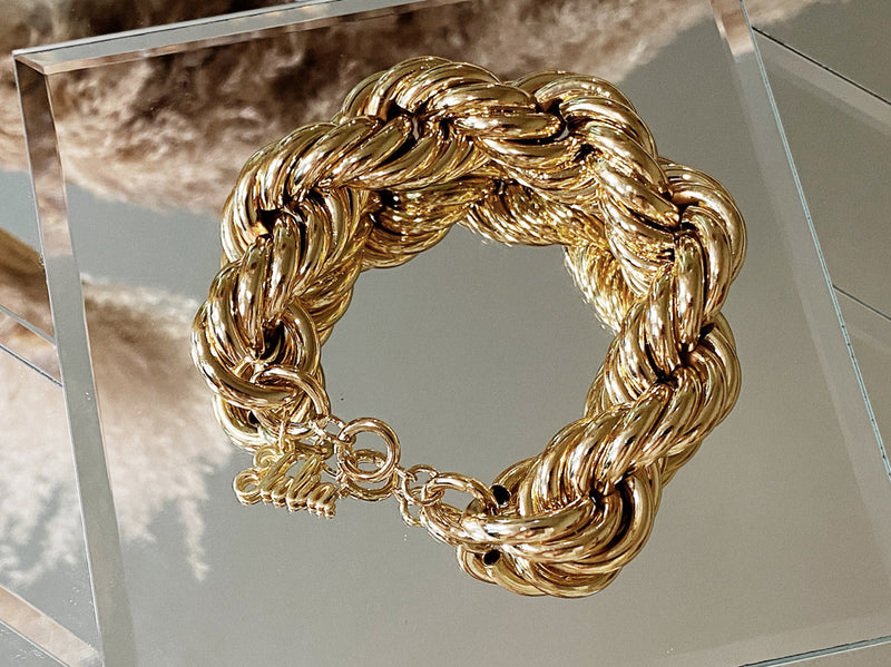 Vintage Oversized Rope Chain Bracelet