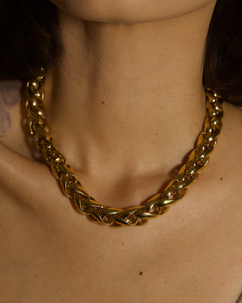 Vintage Wheat Chain Necklace