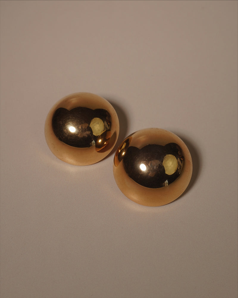 Vintage XL Gold Dome Clip Ons